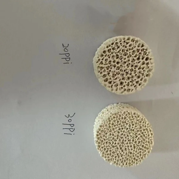 white zirconia ceramic foam filter3